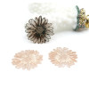 Estampes Filigrane Fleur 21mm – Cuivre Doré