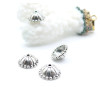 Coupelles Calottes Dôme Picot 10mm – Métal Argent Antique