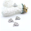 Pendentifs Charms Abeille 10 mm – Acier Inox 304 Argent