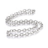 Collier 50 cm Maille Rollo – Acier Inox 304 Argenté