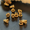 Embouts Poussoirs pour Boucles d'Oreilles – Fermoirs Puces – Acier Inox 304 Doré à l'Or Fin 18K