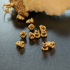 Embouts Poussoirs pour Boucles d'Oreilles – Fermoirs Puces – Acier Inox 304 Doré à l'Or Fin 18K