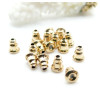 Embouts Poussoirs pour Boucles d'Oreilles – Fermoirs Puces – Acier Inox 304 Doré à l'Or Fin 18K