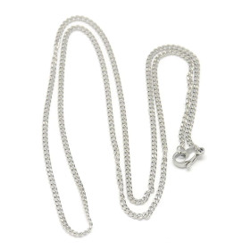 Collier 50 cm Maille Gourmette 2 mm – Acier Inox 304 Argenté