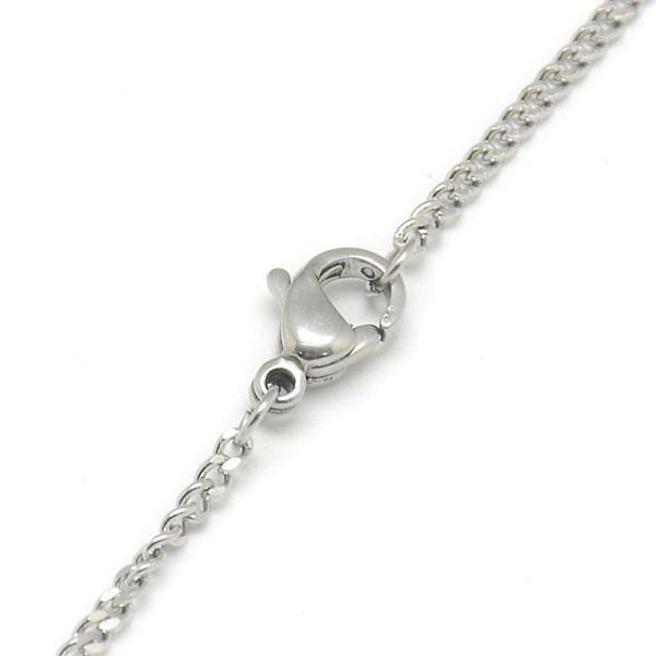 Collier 50 cm Maille Gourmette 2 mm – Acier Inox 304 Argenté