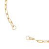 Bracelet Intercalaire Réglable Maille Trombone – Acier Inox 304 Doré