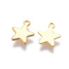 Pendentifs Charms Étoile 11,5 mm – Acier Inox 304 Doré à l'Or Fin 18K