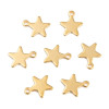 Pendentifs Charms Étoile 11,5 mm – Acier Inox 304 Doré à l'Or Fin 18K
