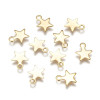 Pendentifs Charms Étoile 9 mm – Acier Inox 304 Doré à l'Or Fin 24K
