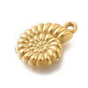 Pendentifs Charms Coquillage 13,5 mm – Acier Inox 304 Doré à l'Or Fin 18K – Placage PVD IONIQUE (IP)