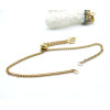 Bracelet Intercalaire Réglable Maille Gourmette 3 mm – Acier Inox 304 Doré