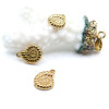 Pendentifs Charms Coquillage 13,5 mm – Acier Inox 304 Doré à l'Or Fin 18K – Placage PVD IONIQUE (IP)
