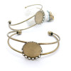 Supports Bracelet Modèle Vague 20mm – Métal Couleur Bronze