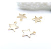 Pendentifs Charms Étoile 11,5 mm – Acier Inox 304 Doré à l'Or Fin 18K