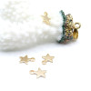 Pendentifs Charms Étoile 9 mm – Acier Inox 304 Doré à l'Or Fin 24K