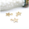 Pendentifs Charms Étoile 9 mm – Acier Inox 304 Doré à l'Or Fin 24K