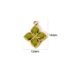 copy of PS110949637 – Lot de 1 ou 2 Connecteurs Goutte 12x7mm Strass Transparent Acier Inoxydable 304 Doré 18K PVD