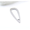 Pendentifs Goutte 25 mm – Acier Inox 304 Argenté