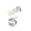 Support de Bague Forme Nœud 8 mm – Acier Inox 304 – Argenté