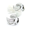 Support de Bague Forme Nœud 12 mm – Acier Inox 304 – Argenté