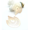 Estampes Pendentifs Filigrane Goutte Géométrique 40 x 30 mm – Métal Doré