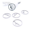 Pendentifs Oiseau Mouette Médaillon 15mm – Acier Inoxydable 304 Argenté