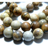 Perles Jaspe Paysage ronde 12mm