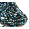 Perles à facettes, rondelles en verre 4x3mm, coloris L12