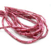 Perles Colonne 8 × 4 mm en Nacre – Rose Fuchsia