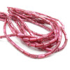 Perles Colonne 8 × 4 mm en Nacre – Rose Fuchsia