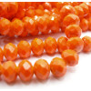 Perles Rondelles en Verre Facetté 10 × 8 mm – Orange