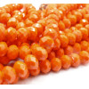 Perles Rondelles en Verre Facetté 10 × 8 mm – Orange