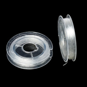Bobines de Fil Élastique Cristal 0.8mm Transparent
