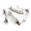 Supports de Barrette Clips 51 x 6mm – Laiton Argent Platine