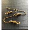 Crochets Boucles d'Oreille 19mm – Acier Inoxydable 316 Doré à l'Or Fin 18K IP IONIQUE