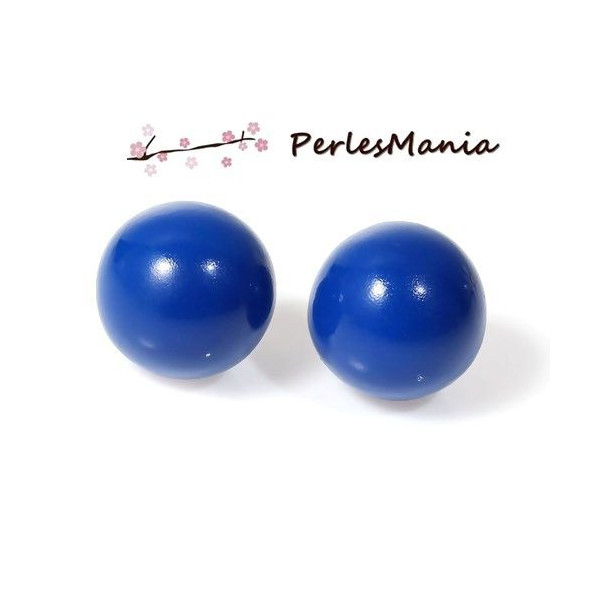 Perle Sonore 14mm Bleu Electrique pour Création Bola de Grossesse