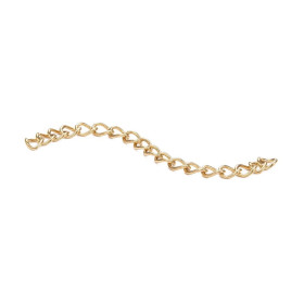 Chaînettes d'Extension 4 cm – Acier Inox 304 Doré à l'Or Fin 18K – Placage IONIQUE (IP)