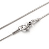 Colliers 45 cm Maille serpent 0.9mm – Acier Inoxydable 304 Argenté