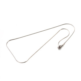 Colliers 45 cm Maille serpent 0.9mm – Acier Inoxydable 304 Argenté