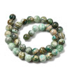 Perles Rondes 8 mm en Jaspe Vert – Pierre Naturelle