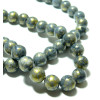 Perles Jade Mashan Gris mordoré 8mm