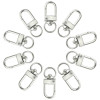 Grands Mousquetons Porte-Clés 32mm – Métal Argent Platine