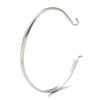 Support de Bracelet Jonc 4mm – Acier Inoxydable 304 Argent Platine Rhodié