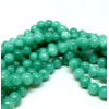 perles Jade Mashan Bleu Canard 4mm