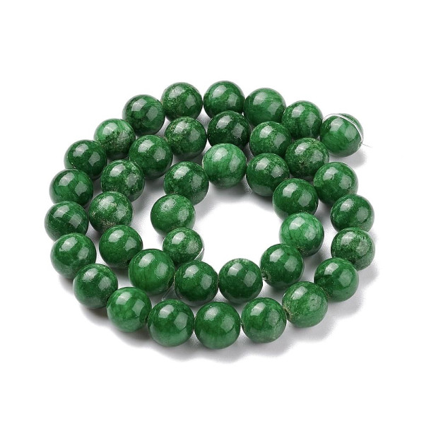 Perles Rondes Jade Mashan Vert 8 mm