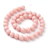 Perles Jade Mashan Rose pâle 10mm