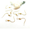 Crochets Simples pour Boucles d’Oreilles 18mm – Acier Inoxydable 304 Doré à l’Or fin 18K, placage IONIQUE