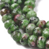 Perles Rondelle facettée 2x4mm – Jade Malaisienne Teintée coloris 43BIS