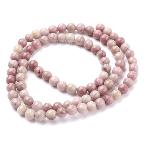 Perles Rondes 8 mm – Rhodonite
