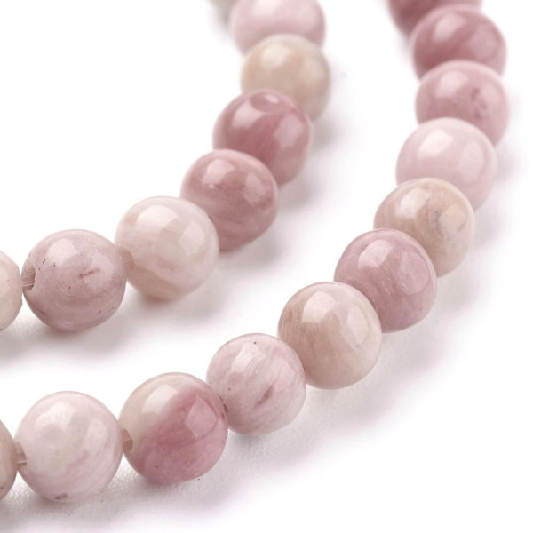 Perles Rondes 8 mm – Rhodonite